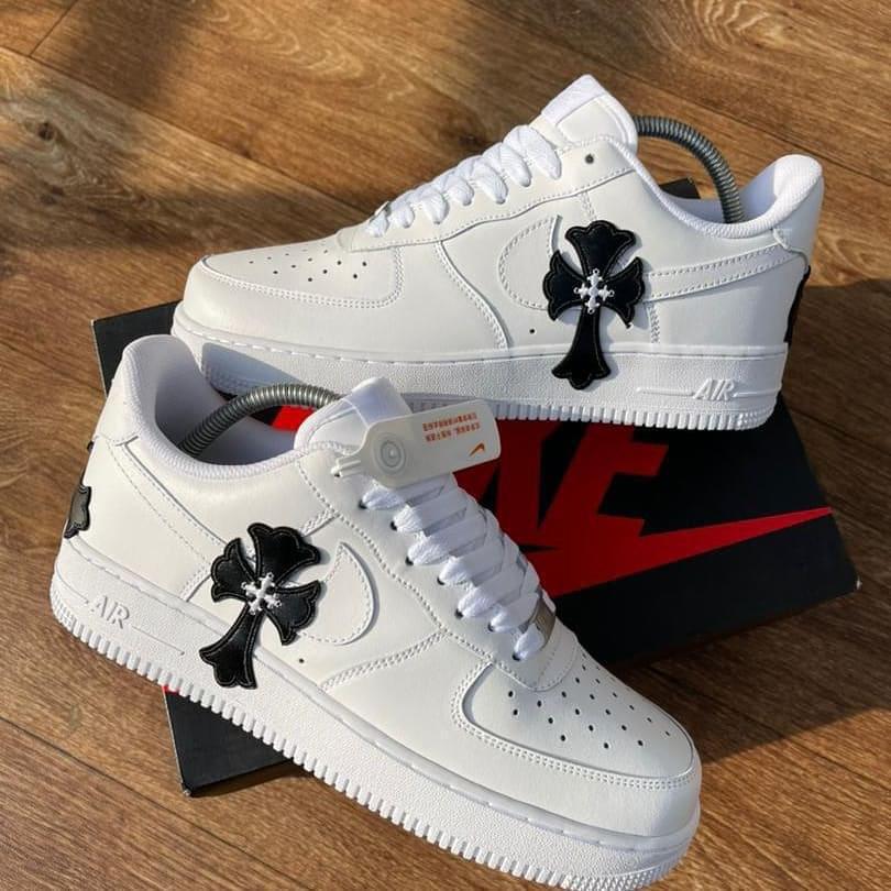 Nike \u0026 Chrome Hearts Air Force 1 Sneakers - Vasiti Wholesale Center