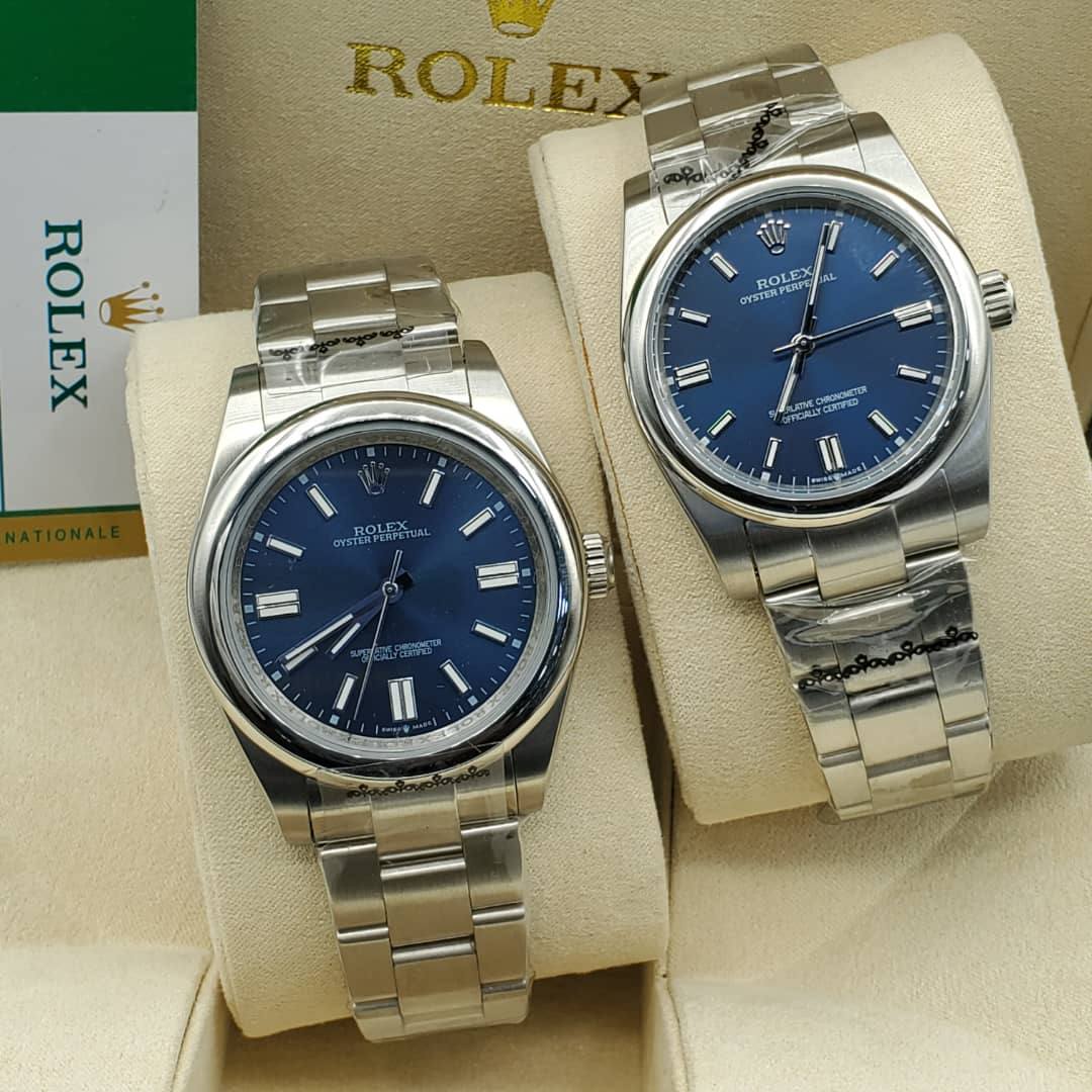 Rolex Oyster Perpetual Couple Watch Set 